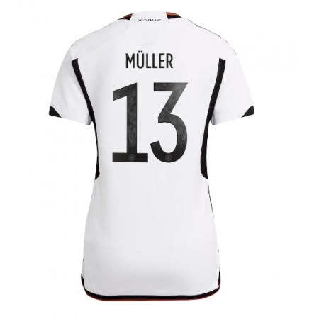 Camiseta de fútbol Alemania Thomas Muller 13 Mujer 1ª equipación Copa Mundo 2022